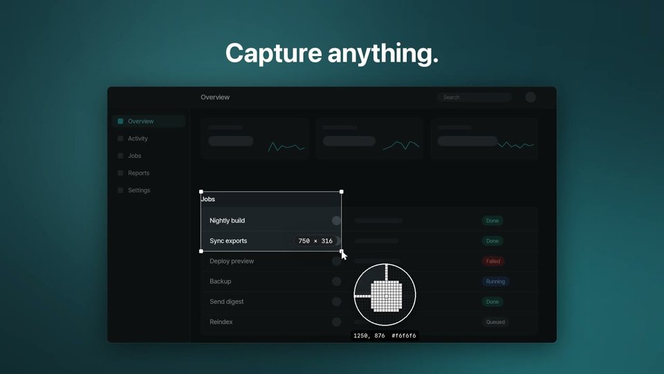 Sightline annotating a screenshot on macOS